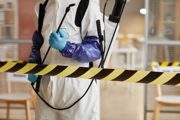 Professional Blood Cleanup technician working in Altamont, NY